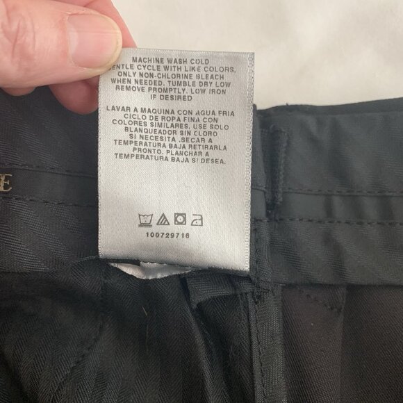 Savane Expandable Comfort Wrinkle Free Pleated Pants Black 38 x 29 - Picture 11 of 11